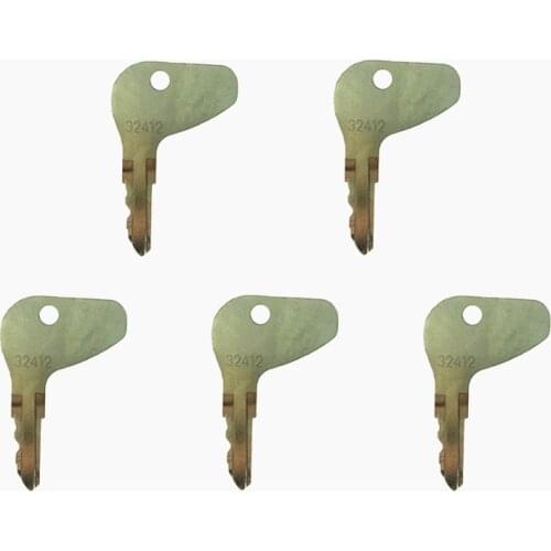 5 Pcs 32412 Ignition Key For Kubota Mahindra Mitsubishi Case Cub Cadet Tractor Start Switch H32412 38180-31812