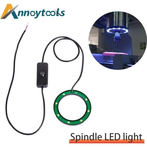 800w and 1.5KW/2.2KW spindle lights CNC Engraving machine accessories machine lights work lights led 12V lights