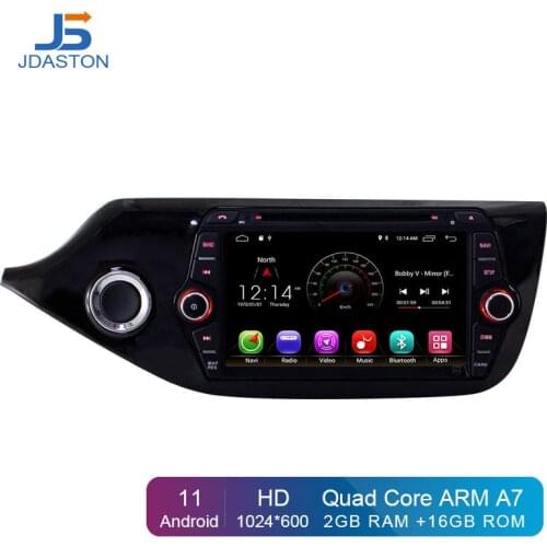 JDASTON Android 10.0 Car Multimedia DVD Player For KIA Ceed 2013 2014 2015 2 Din Car Radio GPS Navigation Stereo WIFI Bluetooth