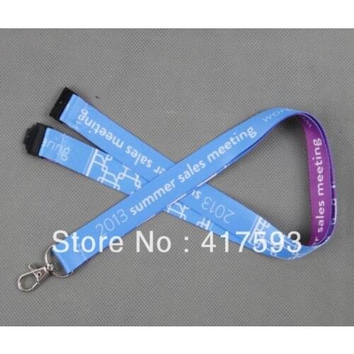 Free shipping 100PCS custom 15mm width heat transfer personalized-lanyards Polyester colorful lanyard heat transfer lanyard