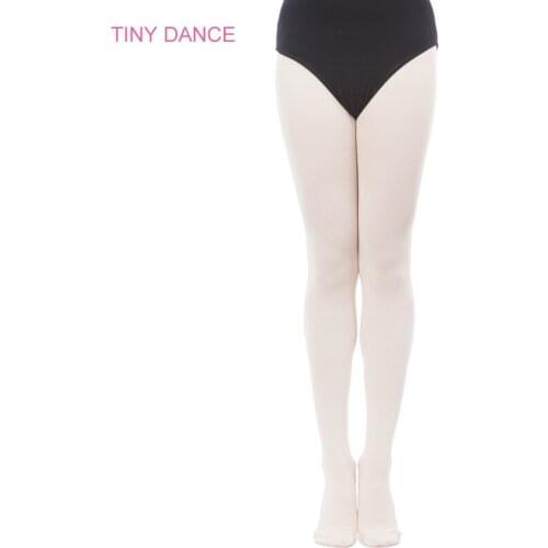 Free Shipping Pink/White Convertiable Footed Ballet Dance Tights for Girls TF01