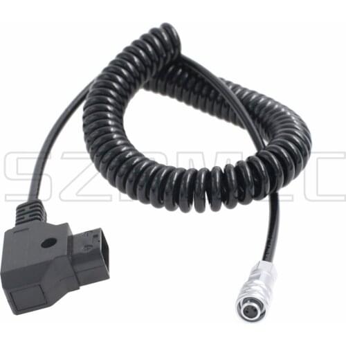 D-Tap to Weipu 2 Pin Coiled Power Cable for BMPCC 4K Blackmagic Pocket Cinema Camera 4K