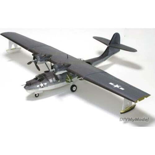 DIYMyModeI US World War II Katrina seaplane DIY Handcraft Paper Model KIT Handmade Toy Puzzles Gift Movie props
