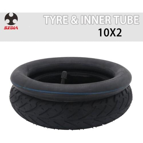For Bike Tricycle Baby Stroller Wheel Bicycle Pneumatic Tyre E-bike 10*2 Heavy Duty Inner Tube outer Tyre