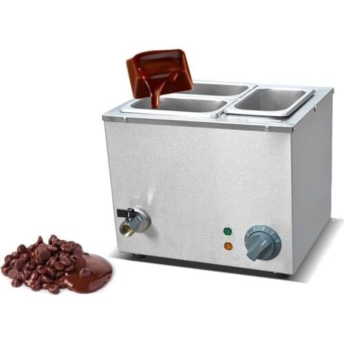 Three-cylinder Electric Chocolate Fountain Fondue Commercial Chocolate Melting Machine Hot Chocolate Melt Pot melter Machine 1pc