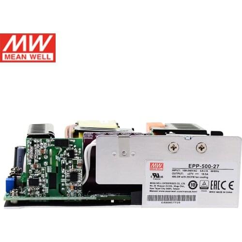 MEAN WELL EPP-500-27 500W 18.5A 27V High Efficiency Miniaturized 5”x 2”Industrial Open Frame Power Supply PCB power unit PSU