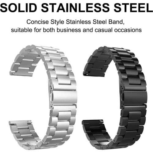 For Samsung Galaxy Watch Active 2 40mm 44mm strap 20mm 22mm Metal wrist bracelet for galaxy watch 46mm/gear s3 Frontier band