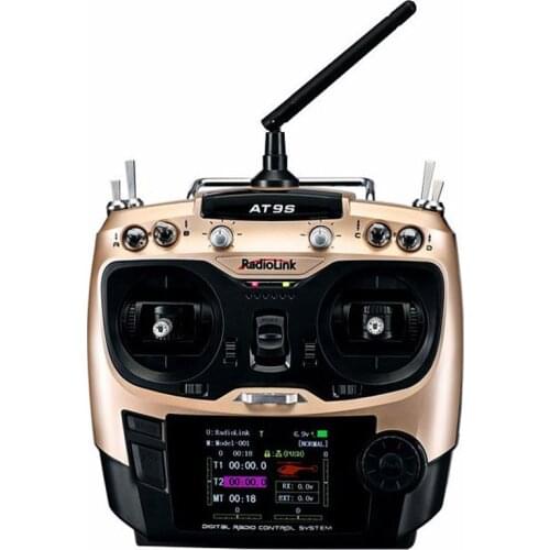 New Radiolink AT9S R9DS Radio Remote Control System DSSS & FHSS 2.4G 9CH Transmitter & Receiver for Quadcopter Helicopter