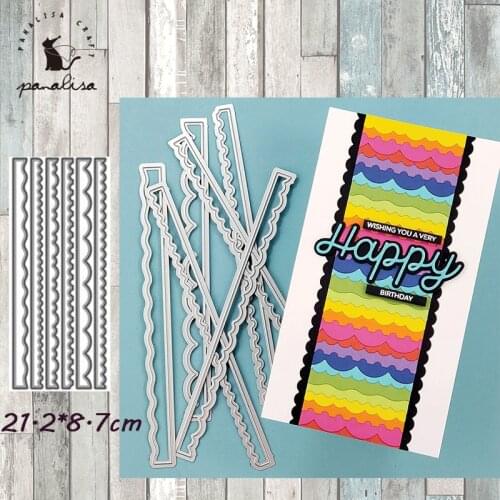 Panalisacraft Rectangle Border Frame Metal Cutting Dies Stencils DIY Scrapbooking/photo album Decorative Embossing DIY Cards