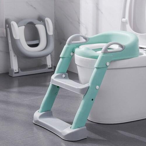 Toilet Seat Potty Training Seat Urinal for Boys Folding Chair Stool Staircase Toilet Ladder for Baby Toddler Girl Safe Potties
