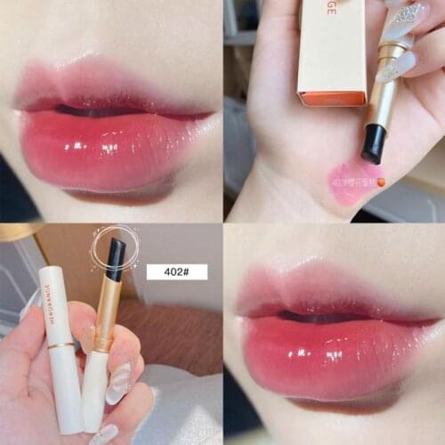 HERORANGE Thermochromic Lipstick Orange Peach Milk Tea Powder Tender Lip Black Red Moisturizing Moisturizing Natural Skin TSLM2