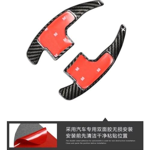 Carbon Fiber Car Steering Wheel Paddle Shifter Shift Extension For Ford Mustang 2015-20 Accessories