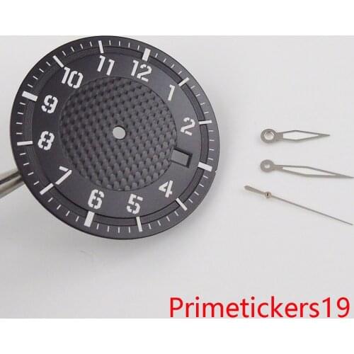 High quality sterile 34mm stainless steel watch dial + watch hand fit NH35 automatic movement