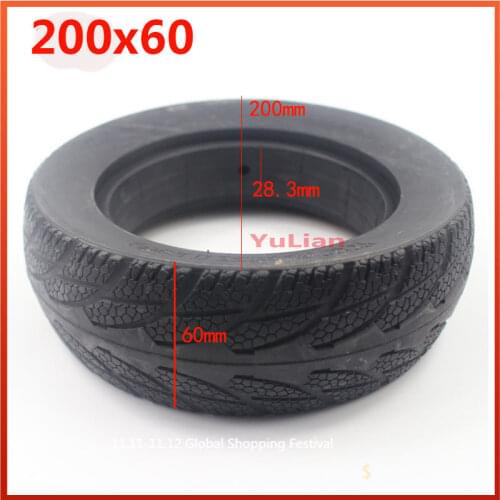 Electric scooter 200x60 Solid Tyre Explosion Proof 8-inch Inflation Free Tire