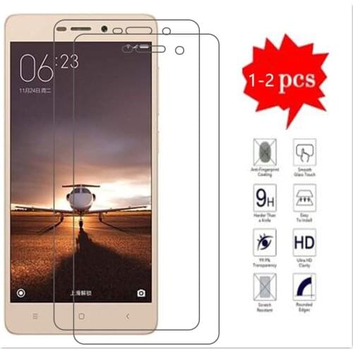 1-2 Pieces Tempered Glass for Xiaomi Redmi 3s 3 Glass Screen Protector Phone Film for Glass Xiaomi Redmi 3 s Pro 16GB 32GB