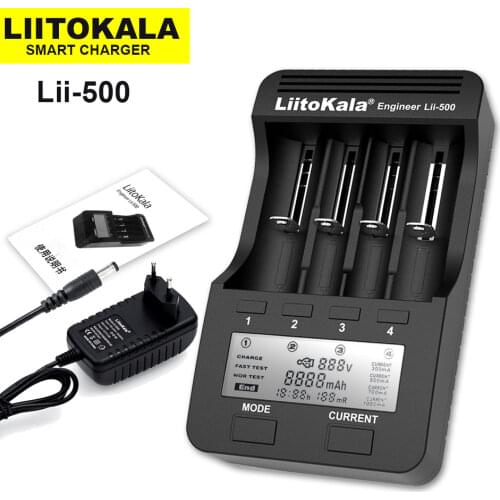 Liitokala lii-400 lii-500 Battery Charger Lii300 Lii-PD4 18650 for 26650 18500 21700 3.7V Li-ion and NiMH AA AAA battery