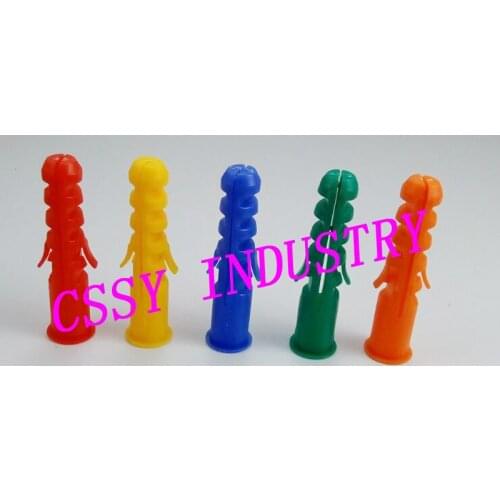 100pcs/lot expand nail 8mm plastic plug anchor PE material