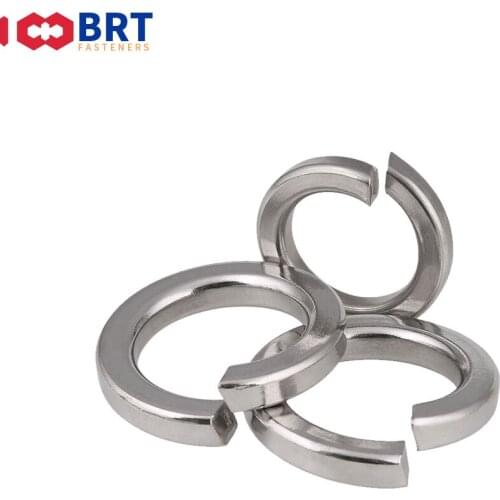 2/50/100pcs GB93 A2 304 Stainless Steel Spring Split Lock Washer Elastic Gasket M1.6 M2 M2.5 M3 M4 M5 M6 M8 M10 M12 M16 M20 M30