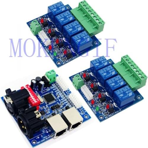 4CH dmx 512 LED Controller 4channel DMX512 RELAY OUTPUT Decoder Max 10A for led lamp led strip light WS-DMX-RELAY-4CH
