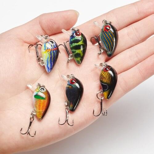 5pcs/set Crank Wobblers Fishing Lure Minnow Crankbait Pesca 1.5g 3cm Fishing Lures Bait Floating Trout Hard Bait Jerkbait Set