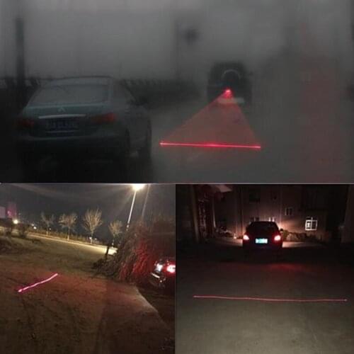 Car Auto Warning Bulb Led Laser Fog Red Light Vehicle Anti-Collision Taillight Brake Warning Lamp Car Parking Brake Light Tail