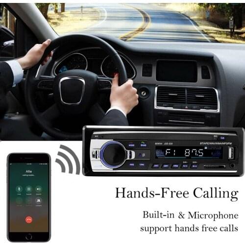 Bluetooth Automobile Radio Player SD/USB AUX Interface 1 DIN In Dash Handsfree Multimedia Player Support MP3/WMA/APE/FLAC