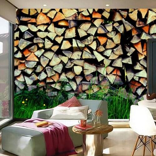 Custom 3D large mural,Grass Firewood wallpapers papel de parede ,living room sofa TV wall bedroom wall paper