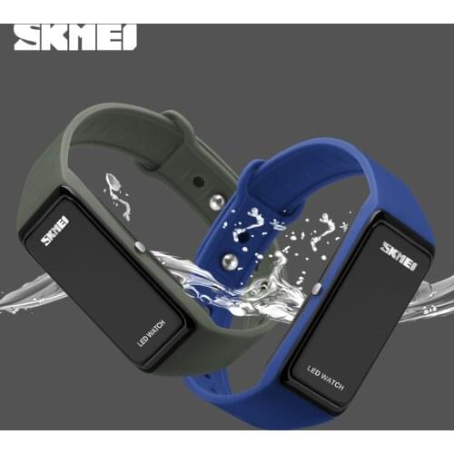 SKMEI LED Sports Watches Waterproof Swim Dress Digital Watch Men Fashion Outdoor Student Wrist Watches For Men Women