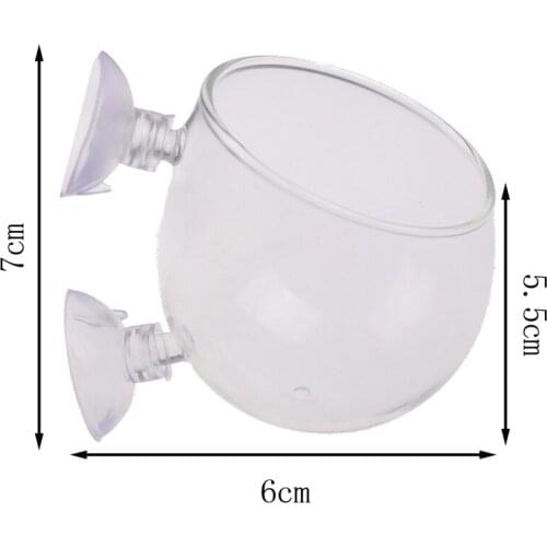 Mini Crystal Glass Pot Polka Water potted aquatic planting cylinder cup aquarium accessories Aquarium decoration fish tank