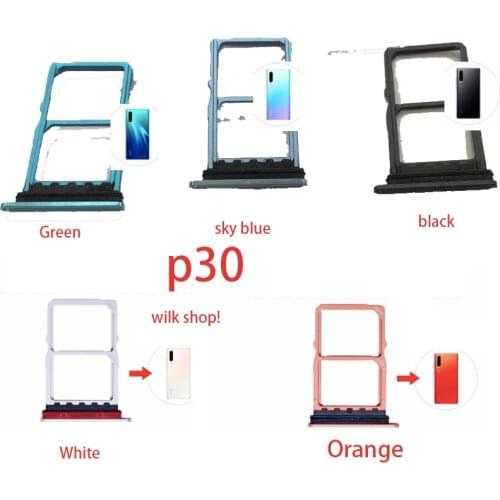 SIM Card Tray Holder Slot Adapter Socket Dual SIM For Huawei P30 P30 Pro P30 Lite Replacement Parts