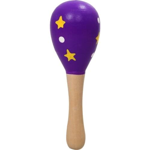 A wooden Maraca Musical Instrument Childrens Toy