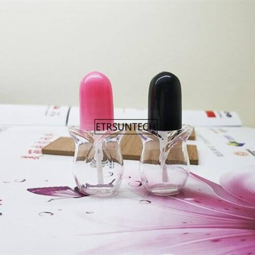 Capacity 4ml 500pcs/lot factory wholesale new design plastic empty clear nail polish bottle F2360