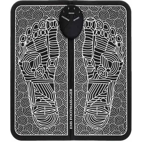 EMS Electric Foot Massager Mat Muscle Blood Circulation Pain Relief Pad Plantar Physiotherapy Relieve Pain Fatigue 6 Modes