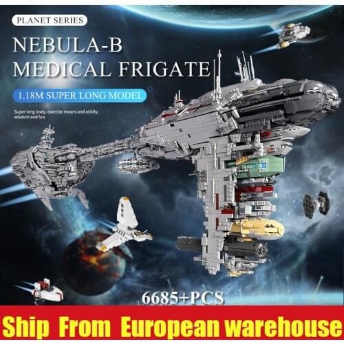 Mould King MOC 21001 Star Toys War Compatible 5083 UCS Nebulon-B Medical Frigate Model Building Blocks Bricks Christmas Gifts