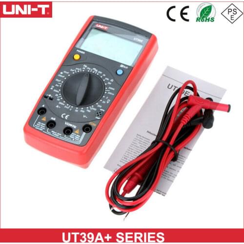 UNI-T UT39A+ UT39C+ UT39B UT39E Digital Multimeter Auto Range With LCD Backlight Data Hold Multimetro tester