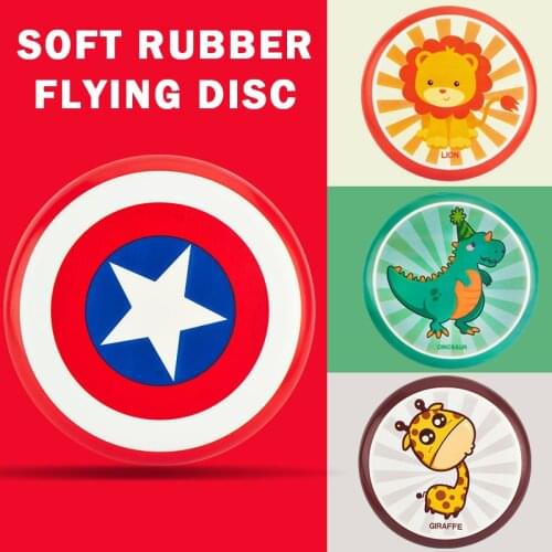 Soft Rubber Flying Disc Board Games basketball Outdoor Garden Sports and entertainment Boomerang Ttraining Throw Ufo Beach toys
