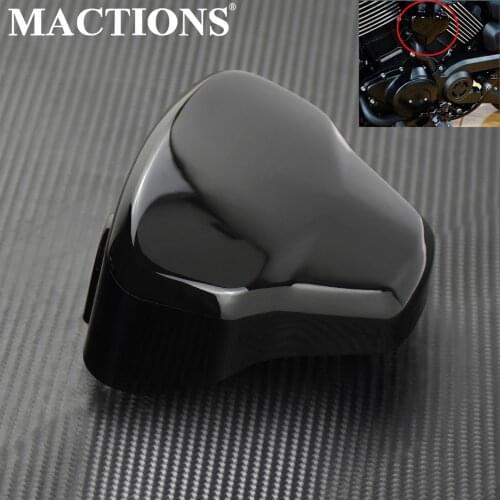 Motorcycle Gloss Black Ignition Coil Trim Panel Cover Cap For Harley Street 500 750 XG500 XG750 2015 2016 2017