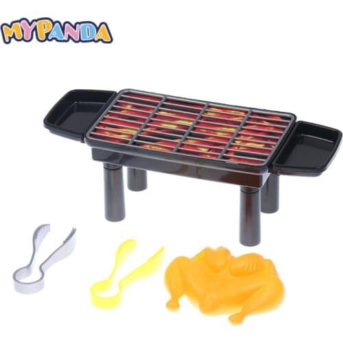 New 1:12 Scale Barbecue Grill Dollhouse Miniature Ornaments BBQ Tool Mini Furniture Doll House Decorative Accessories