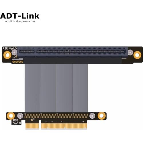 PCIe 3.0 x8 to x16 Riser Cable 64G/bps PCI-Express 8x 16x 1U 2U Extender For AMD NVIDIA GTX1080Ti GTX1070 GTX1060 1050 Graphics