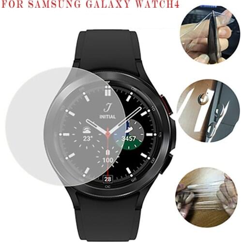 3Pcs Tempered Glass Film For Samsung Galaxy Watch4 Classic 42mm 46mm HD Clear Full Screen Protector Film Smart Watch Accessories