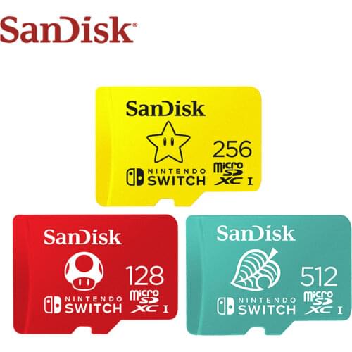Original SanDisk Memory Card 128GB 256GB 64GB SDXC High Speed Trans Flash Card Micro SD TF Card For Nintendo Switch