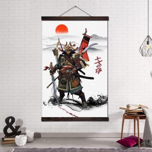 Modern Wall Art Print Art Picture And Poster Scroll Canvas Painting Wall Picture Home Decoration Roleplaying Game Japan Samurai