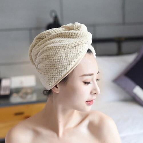 Magic Towel Microfiber Bath Towel Hair Dry Quick Drying Lady Bath Towel Soft Cap Hat For Lady Turban Head Wrap Bathing Tools