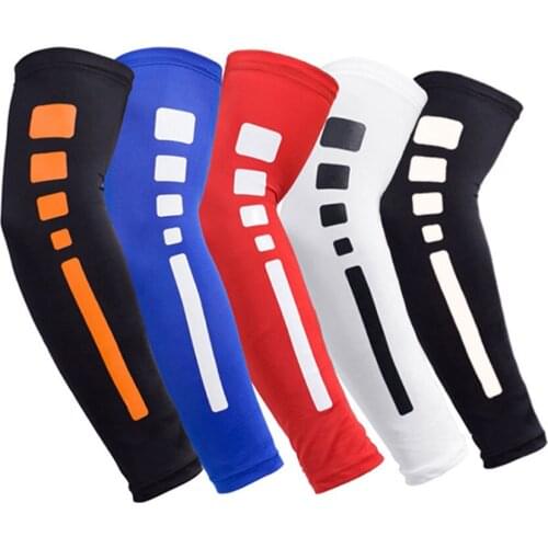 1~2Pcs ​Ice Fabric Breathable UV Protection Running Arm Sleeves Fitness Basketball Elbow Pad Sport Cycling Outdoor Arm Warmer