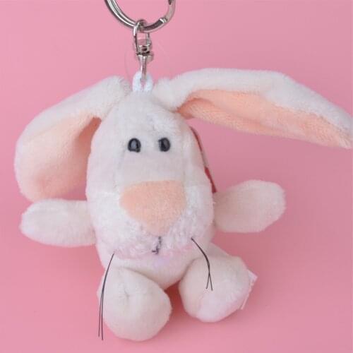 1 Pcs White Rabbit Plush Pendant Toy, Kids Doll Keychain / Keyholder Gift Free Shipping
