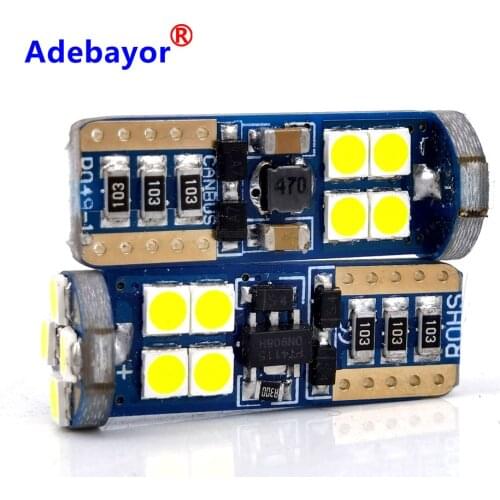 100PCS T10 LED W5W canbus Error 3030 12 LED Interior light T10 Car Led 12 v Free Reading Light Clearance Light Truck Lamp