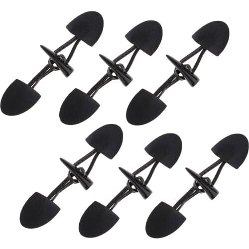 6 Pairs Black Leather Horn Toggle Buttons for Duffle Coat Jacket Fasteners