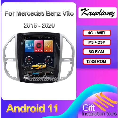 Kaudiony 12.1" Android 10.0 For Mercedes Benz VITO Car DVD Multimedia Player Auto Radio GPS Navigation Stereo 4G DSP 2013 - 2017