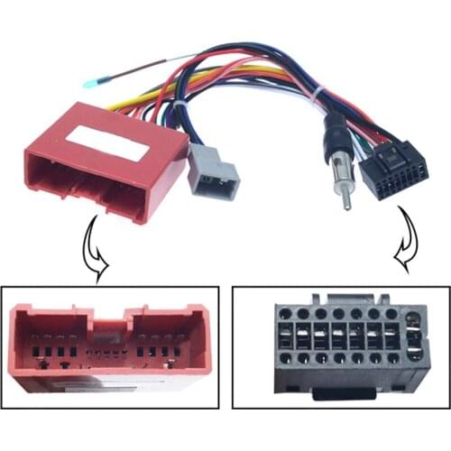 Car Radio 16PIN Adaptor Power Cable For Mazda 2/3/6 Ruiyi Audio Stereo 16Pin Wiring Harness