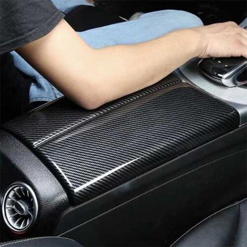 Car Storage Box Panel Cover Armrest Box Panel for Mercedes Benz C Class W205 GLC X253 Center Console Covers Decoration Stickers